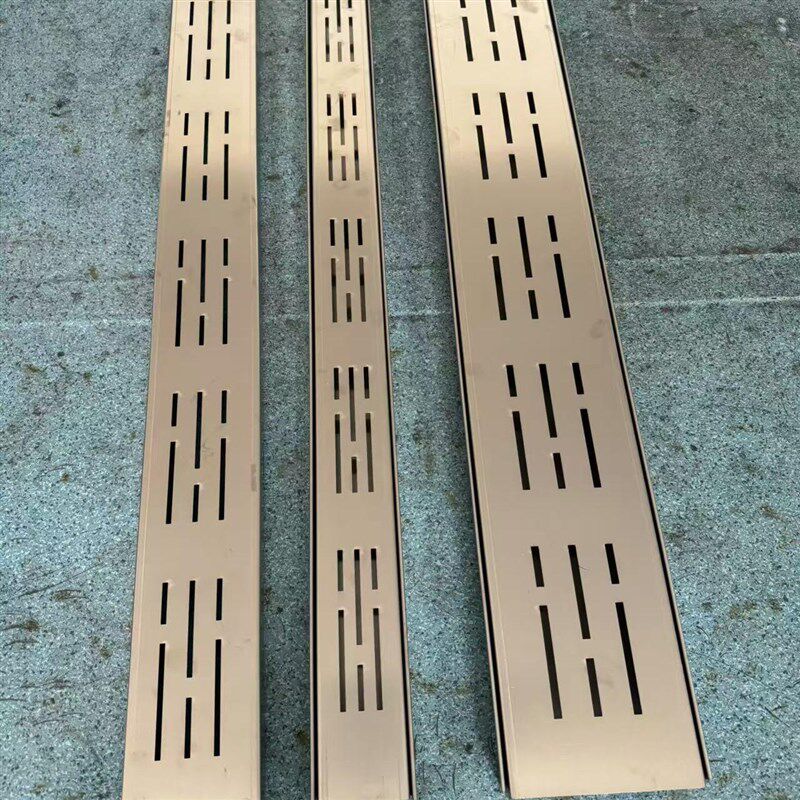 阳台排水沟露台排水槽不锈钢排水沟u型K槽迷你厨房地沟下水道盖板