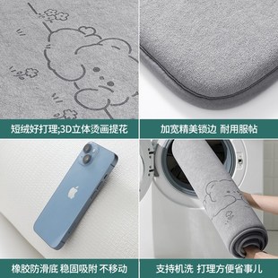 家用门口防滑门垫耐脏地毯垫子 浴室地垫卫生间吸k水脚垫2024新款
