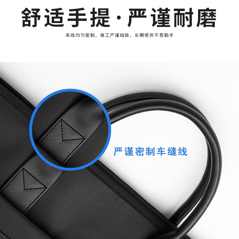 公文包带水杯位文件包手提袋男款帆布通勤会议开会印字定制lCogo