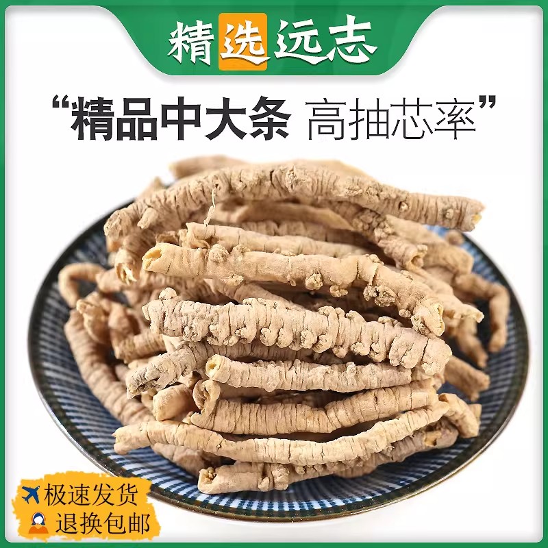 远志中药材远志肉正品远志粉泡茶泡水益智仁非野生蜜炙远志制远志