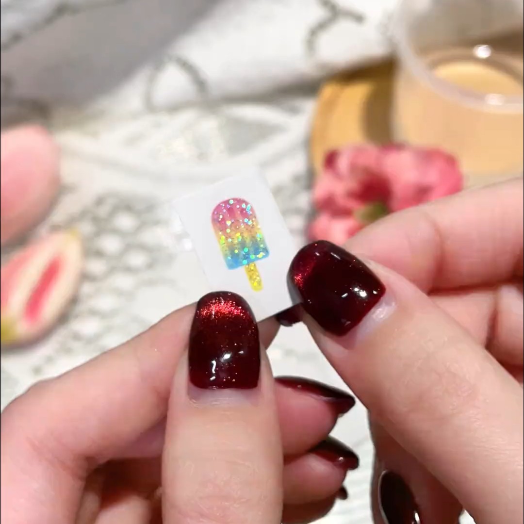 闪粉纹身贴儿童卡通可爱幼儿园指贴纸/立体贴纸