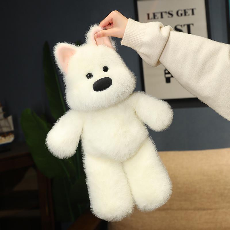 可爱西高地狗狗公仔毛绒玩具