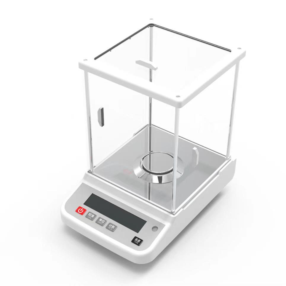 高精度自动校准多单位转换0.0001克ABS材质机身232串口天平秤