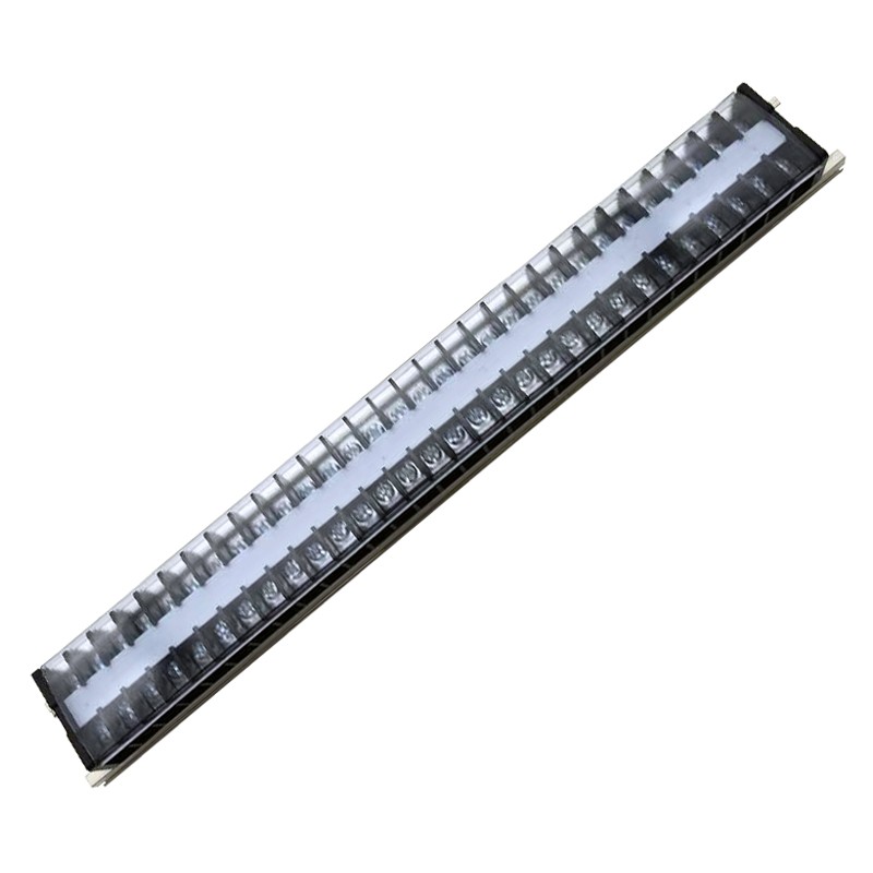 铜件TD-1530导轨组合式接线排15A 30位连接器 配电箱接线柱10条装