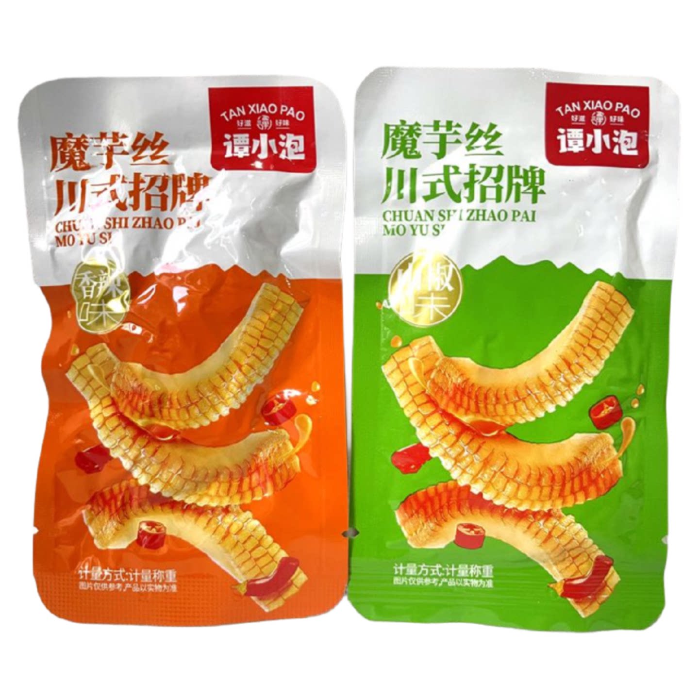 谭小泡魔芋丝川式招牌山椒味香辣味魔芋小包装称重500g解馋小零食