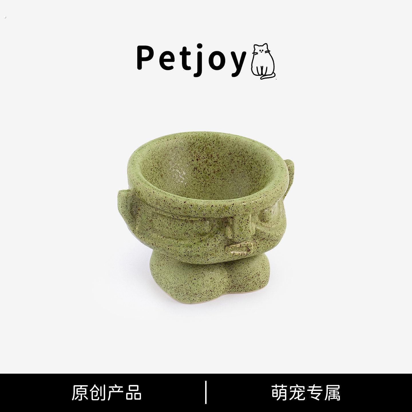 宠物猫咪狗狗陶瓷碗水碗狗盆大口径保护颈椎不易打翻罐头碗大型犬