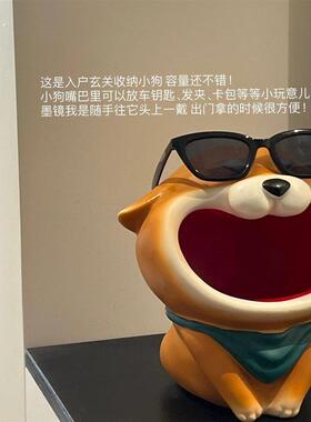 柴犬钥匙收纳玄关摆件桌面摆件入户装饰品家居好物房间改造好物件