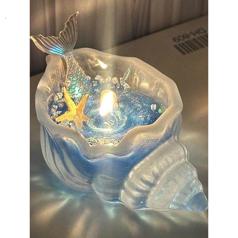 海螺香薰蜡烛室内持久高级家用卧室汽车载厕所化妆室2025新款礼物