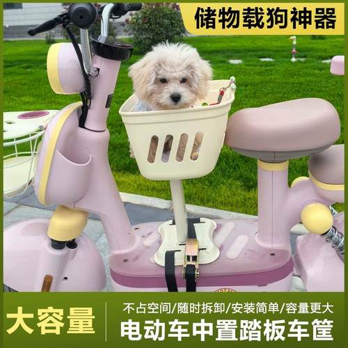 电动车带宠物座椅出门神器坐车用泰迪宠物筐宠物篮子带狗狗溜猫