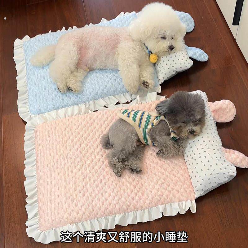 宠物冰垫凉垫冰丝通用猫狗垫子冰豆豆睡垫猫窝狗窝夏季降温凉席