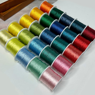 6股0.4mm编织线细线编戒指线手工diy红绳手链编绳股线绕线流苏线