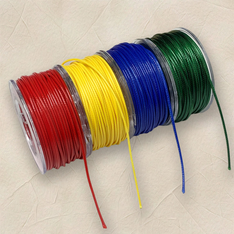 高档文玩蜡皮绳1mm圆形韩国蜡线手工编织手绳diy手绳线项链挂绳