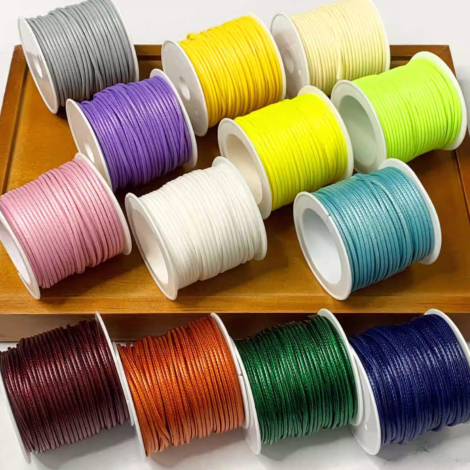 2mm韩国蜡线蜡皮绳项链吊坠挂件编织绳子diy手绳饰品材料蛇纹线材