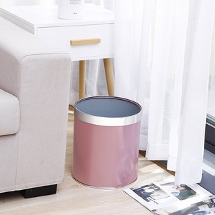 无盖敞口垃圾桶家用大号客厅卧室厨房卫生间室酒店纸篓