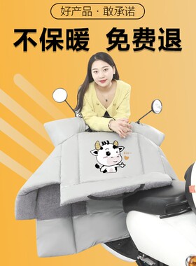 挡风被冬季加绒加厚冬天摩托电车车加宽特厚寒风罩