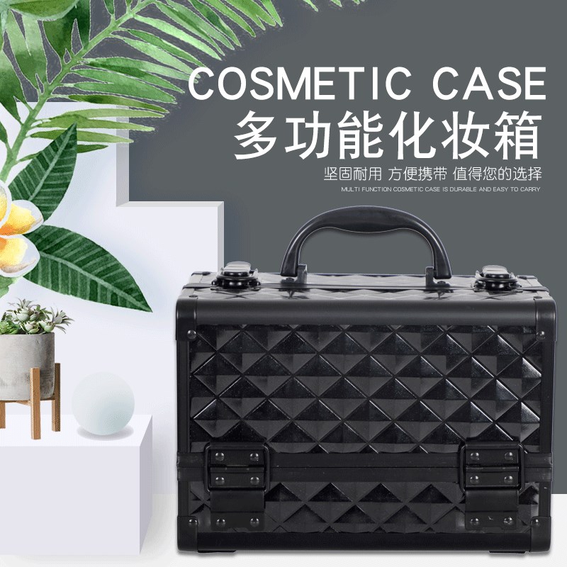 雯欣小号镜三层美甲箱专业跟妆师工具箱收纳箱