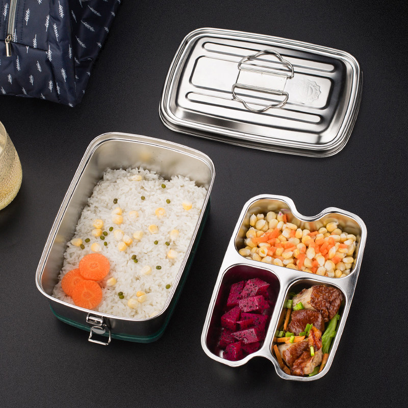 双层保温饭盒分隔型便携上班族男生大容量生便当餐盒,餐饮具,饭盒/保温桶/保温提锅,淘宝优惠券,粉丝福利购,淘宝优惠卷