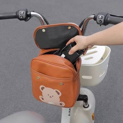 电动车前置挂包大容量置物神器电瓶车收纳挂袋电动车防水手机袋子