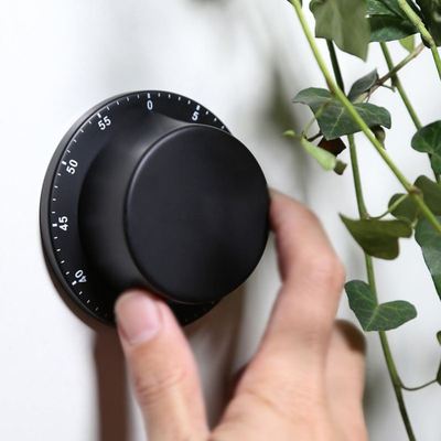 不锈钢计时器厨房磁铁机械式定时器学生倒计时家用提醒器冰箱磁吸