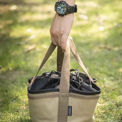 柯曼野餐锅具收纳包珍珠棉布防碰撞大容量户外野餐多用手提工具包