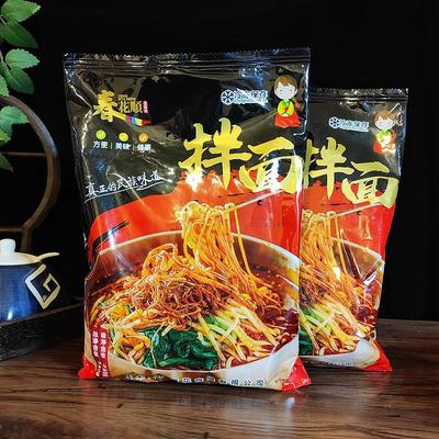 佳木斯春花顺拌面朝鲜酸甜辣拌冷面东北三姐妹星星新鲜口味拌面