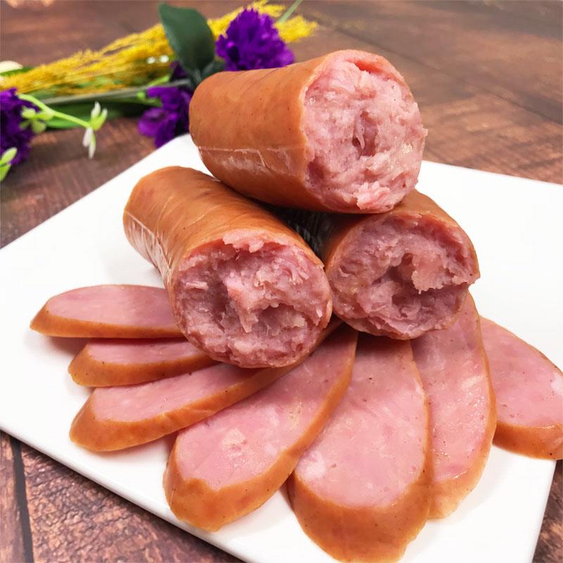 天津国顺排骨王香肠250gx3根 台湾风味排骨王肉多熏味香肠熟食店