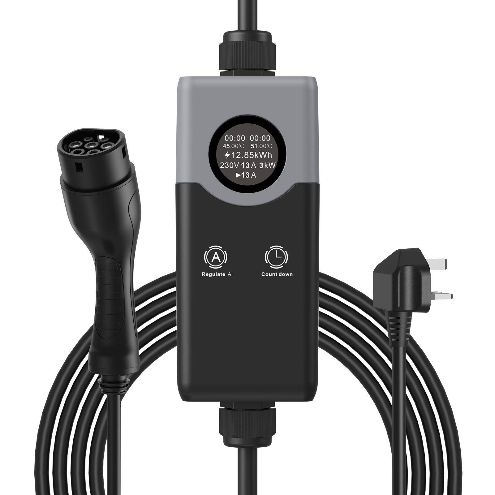 32A欧标便携式器充电枪新能源汽车英标跨境新款充电桩欧规62196-2