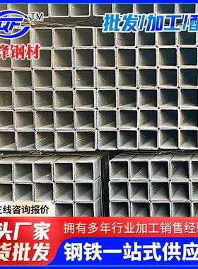 跨境东莞大小口径厚壁黑方管20x20非标铁方通4*6无缝方矩管