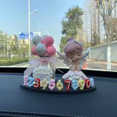 汽车临时停车挪车卡通可爱电话号码 饰用品大全 牌车内车用移车卡装