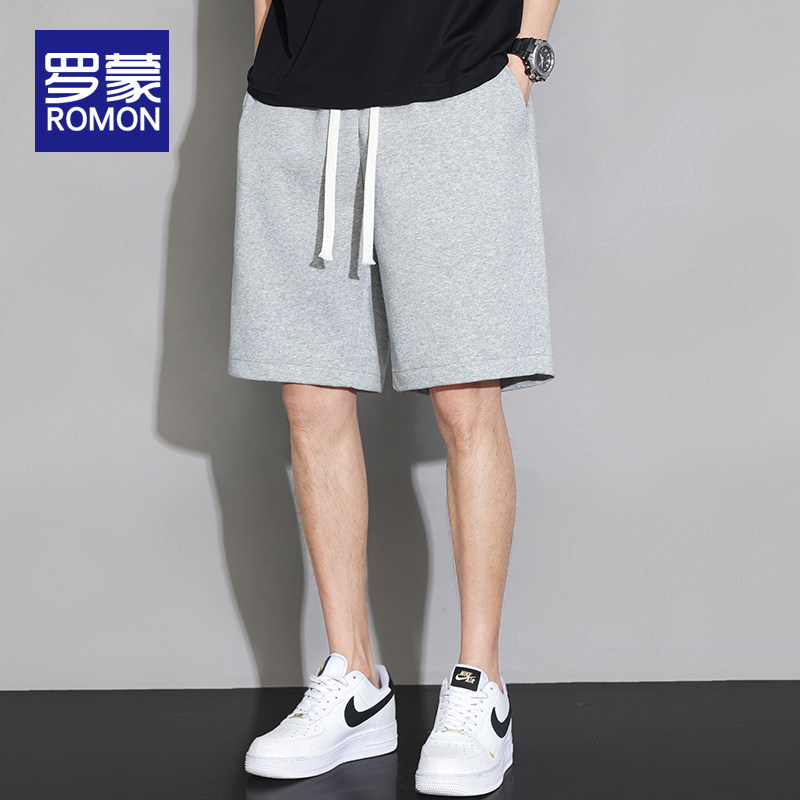 罗蒙男士休闲短裤夏季薄款宽松透气2025新款潮流百搭五分裤中裤男,男装,短裤,淘宝优惠券,粉丝福利购,淘宝优惠卷
