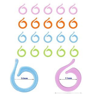 毛衣编织工具 彩色开口计数v环包包 计数器 记号扣记行数环 逗号