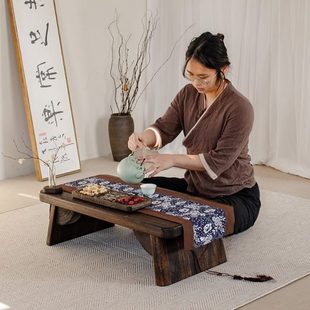 家用 桌子飘窗客厅喝茶炕桌小茶桌和室阳台实木桌茶几榻榻米几中式
