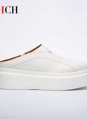 CHCH2024年新款牛皮套脚一脚蹬拖鞋女鞋CO1B3091