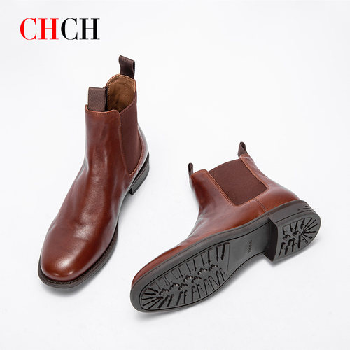 CHCH2-3CM切尔西水洗做旧马皮