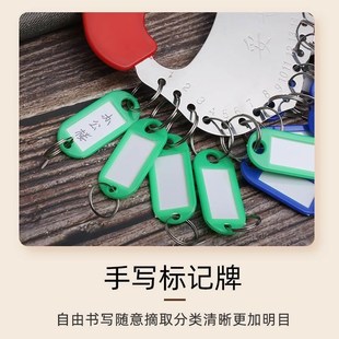 包租婆钥匙圈钥匙串包租公房东收纳房门标签租房宿舍牌管理不锈钢