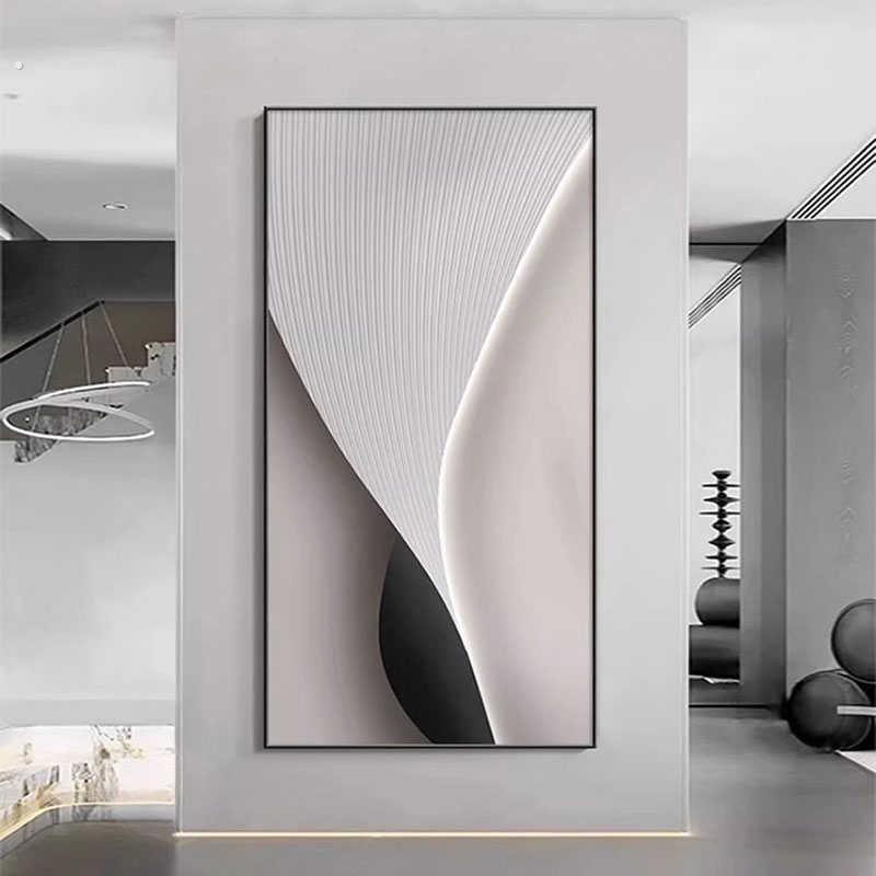 抽象艺术玄关装饰画现代简约客厅沙发背景墙挂画轻奢高级走廊壁画