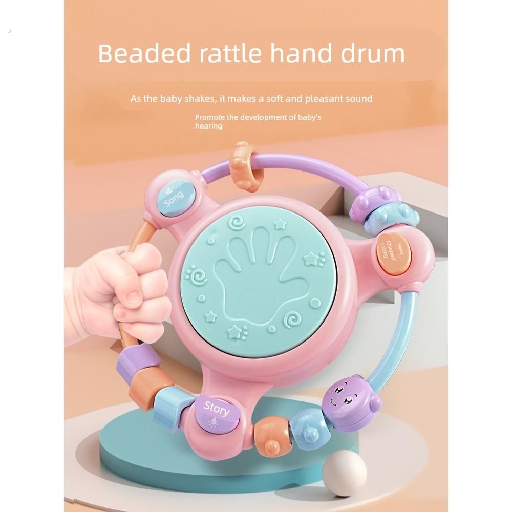手拍鼓婴儿音乐玩具宝宝0一1岁早教益智拍拍鼓5幼儿童3-6个月8六9
