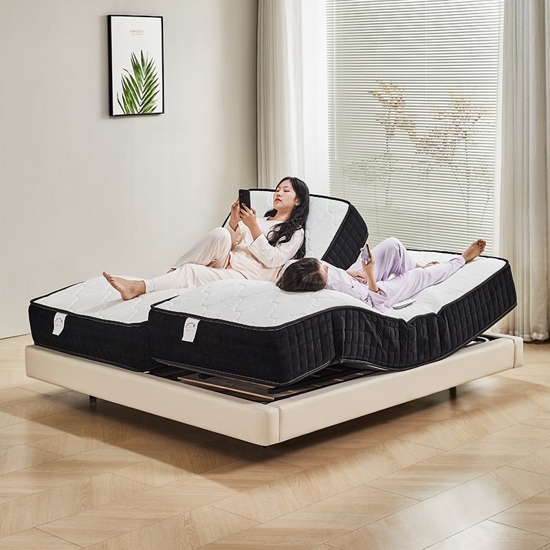 智能电动一体床垫夫妻互不打扰分体式按摩多功能睡眠监测打鼾升降