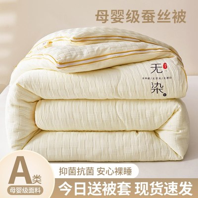 正宗蚕丝被100桑蚕丝加厚保暖10斤冬被春秋被棉被单双人空调被芯
