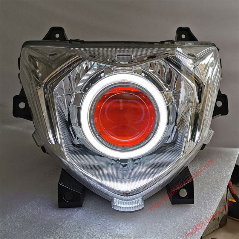 适用国四新款电喷喜之星HJ100T-7E大灯总成 Q5 海5 LED 双光透镜