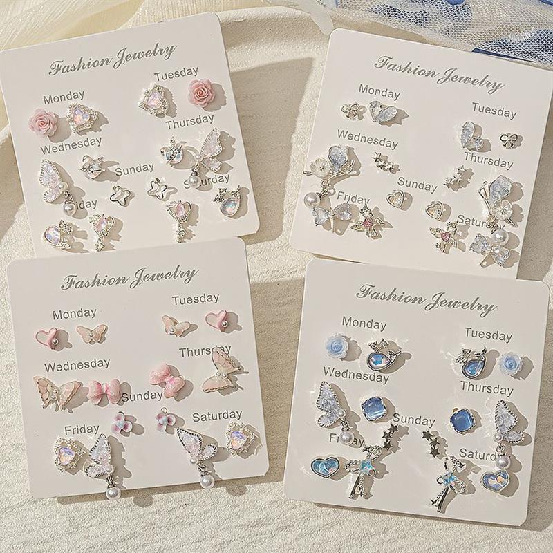 儿童防痛无耳洞耳夹套装