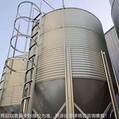 工生产养殖塔料RGM塔 自动上料30吨猪场镀锌线 饲料桶储存料罐厂