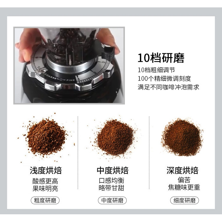 JX600AD直出粉意式电动磨豆机商用电控定量专业咖啡豆研磨机