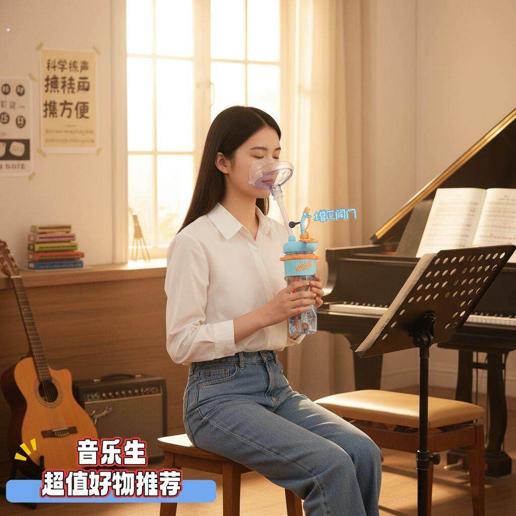 练声器平替自制高颜值家用水壶练歌神器练气瓶歌唱气息训练器