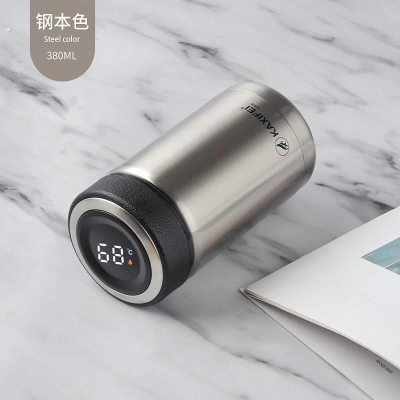 304不锈钢小保温杯男矮胖带盖高档便携茶水分离水杯简约