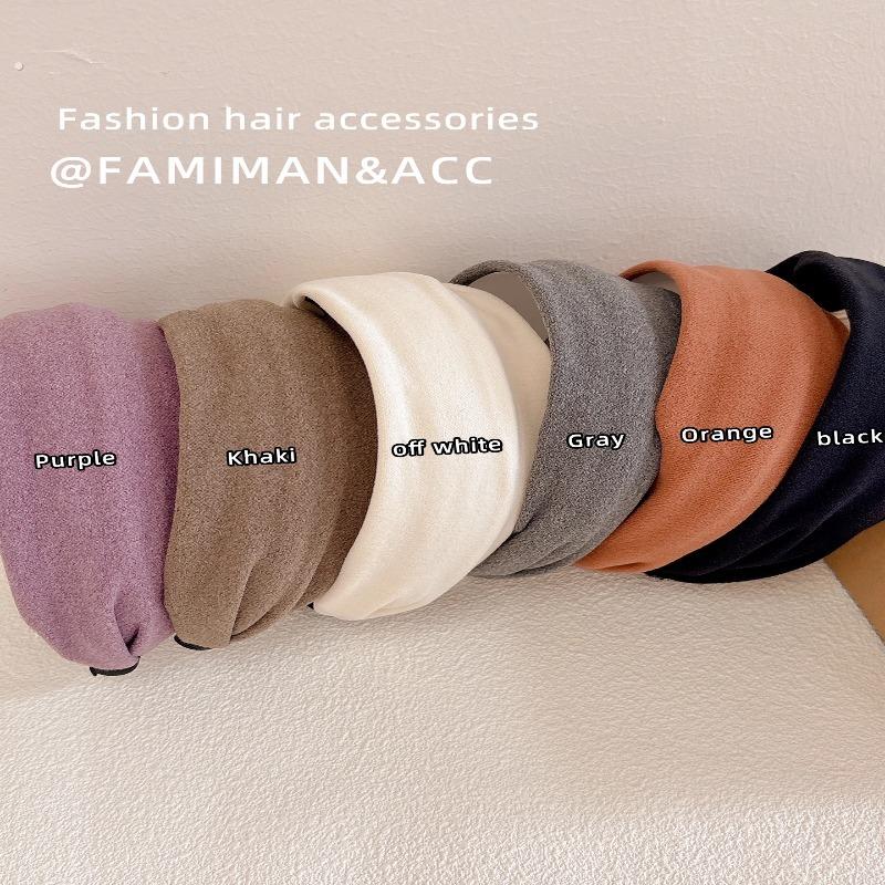 针织宽边发箍女2025新款高颅顶压发发捆头箍日常外戴洗脸发卡头饰