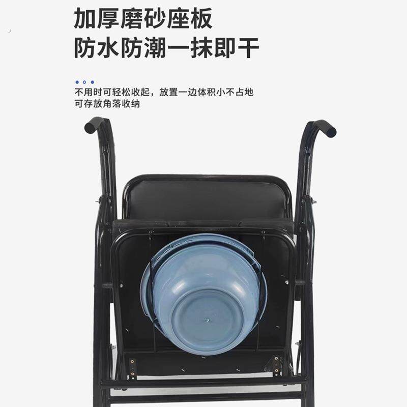 老人孕妇方形靠背坐便椅家用可收纳可升降调节残疾人坐便防滑防摔