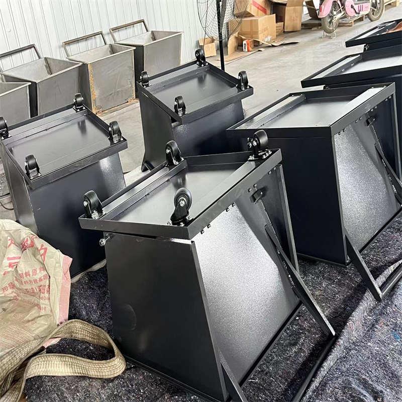 手推式集屑车翻斗式自卸铁屑车铝铜废料收集车排屑机集屑车手推车