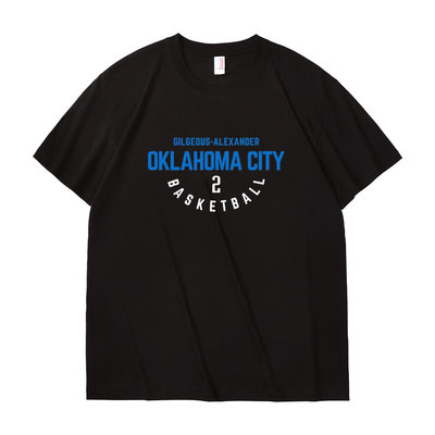 雷霆队SGA亚历山大2号训练t恤短袖男切特7号杰威8号篮球运动夏季