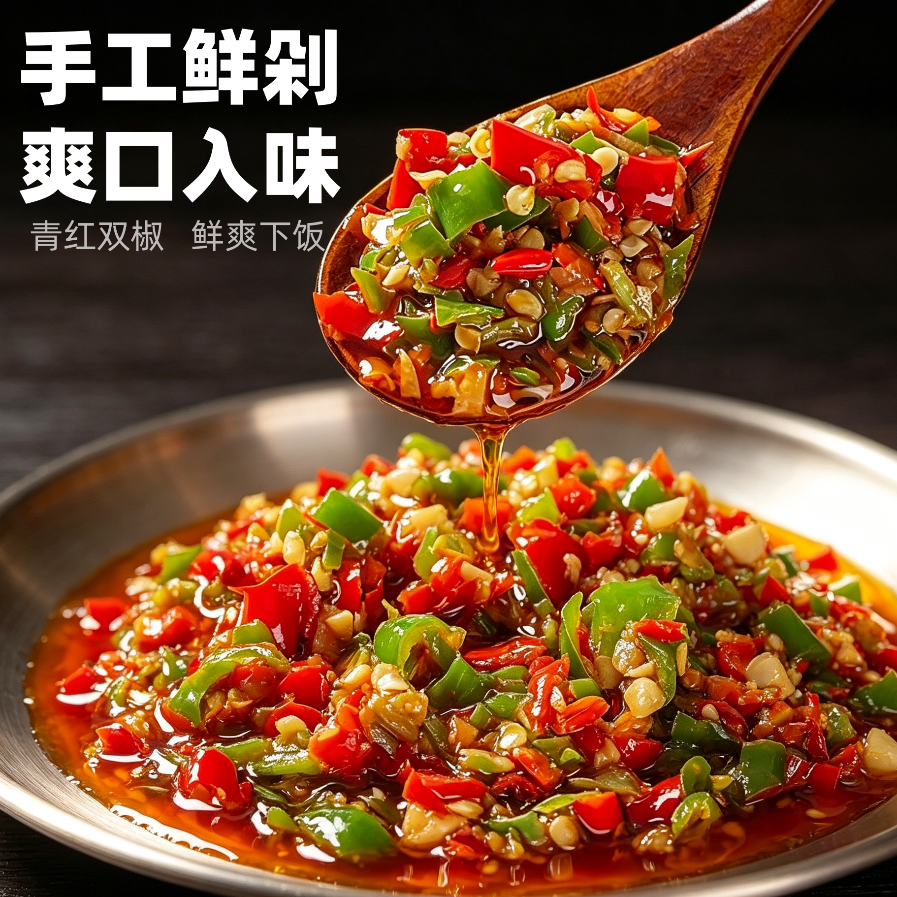 剁椒酱1桶3斤调味酱双椒酱剁椒酱